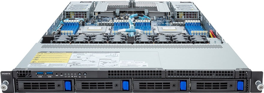 SERVIDOR GIGABYTE RACK R183-Z90-AAD2 DUAL EPYC 9684X 96 CORE (GENOA) 256GB DDR5 2x 960GB SSD SATA SERVIDOR GIGABYTE RACK R183-Z90-AAD2 DUAL EPYC 9684X 96 CORE (GENOA) 256GB DDR5 2x 960GB SSD SATA